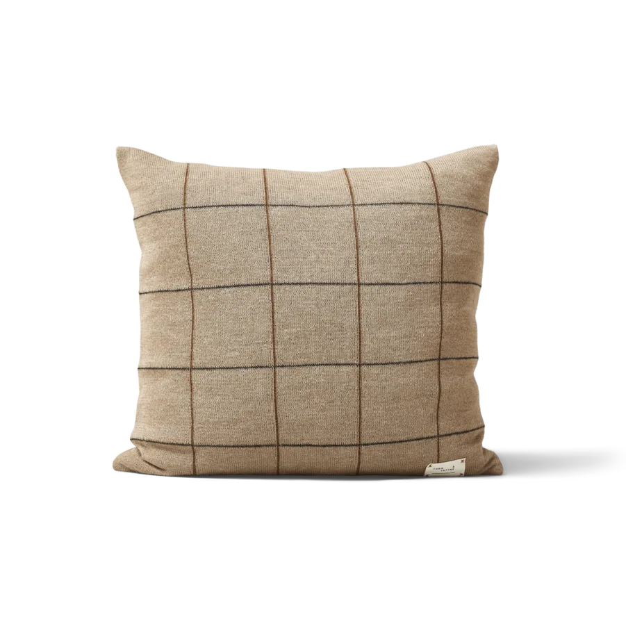 Form & Refine Coussin Aymara cm New carré marron