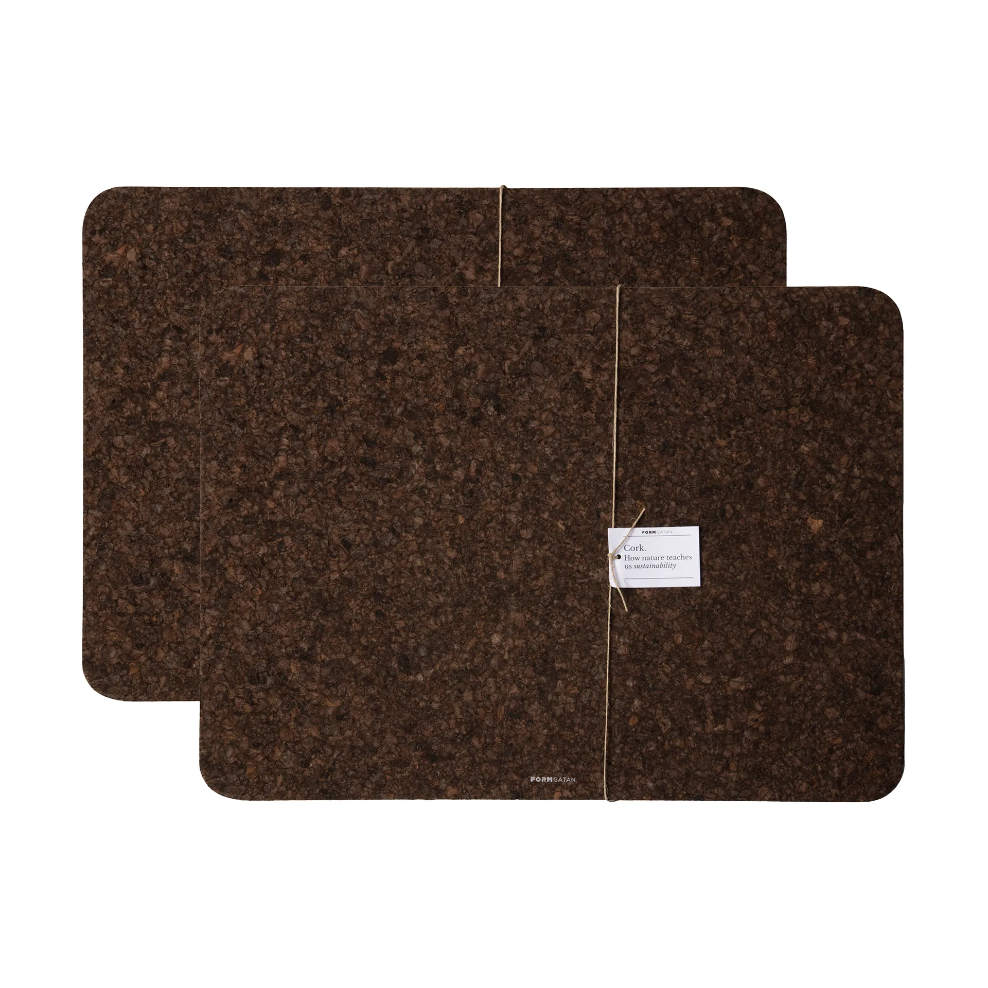 Formgatan Set de table Cork cm Lot de 2 Smoked