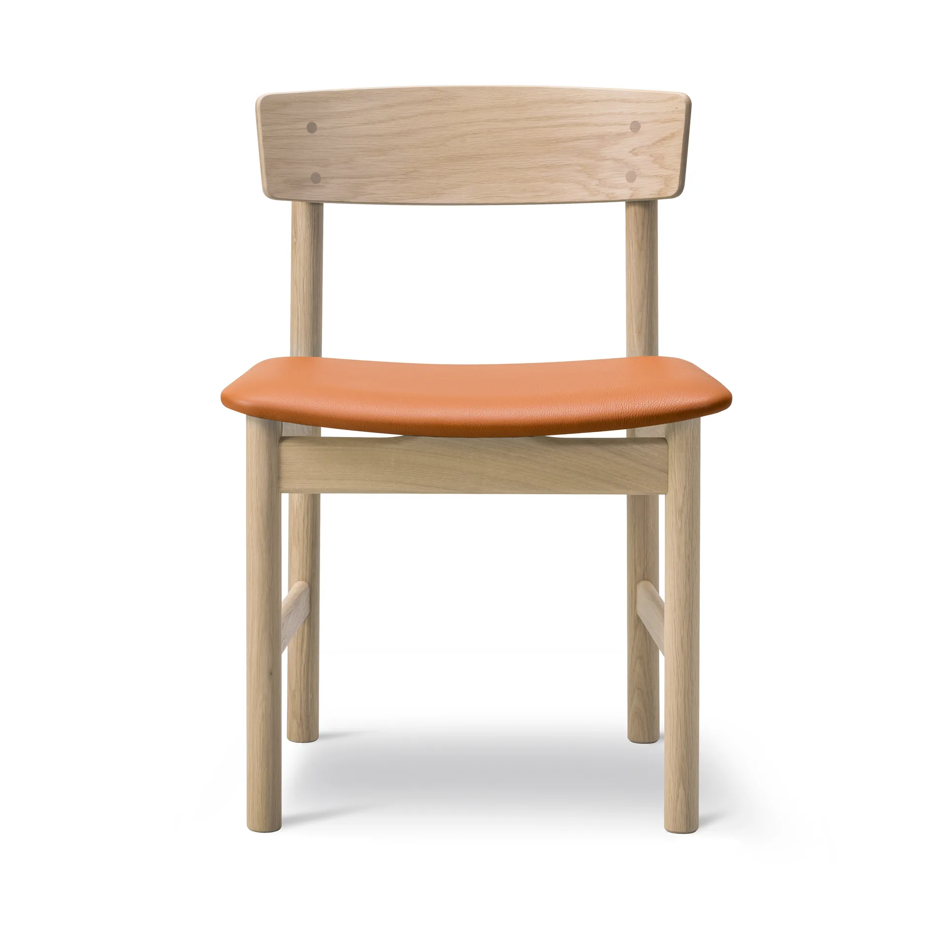 Fredericia Furniture Chaise Mogensen 3236 Chêne savoné-cuir cognac 307