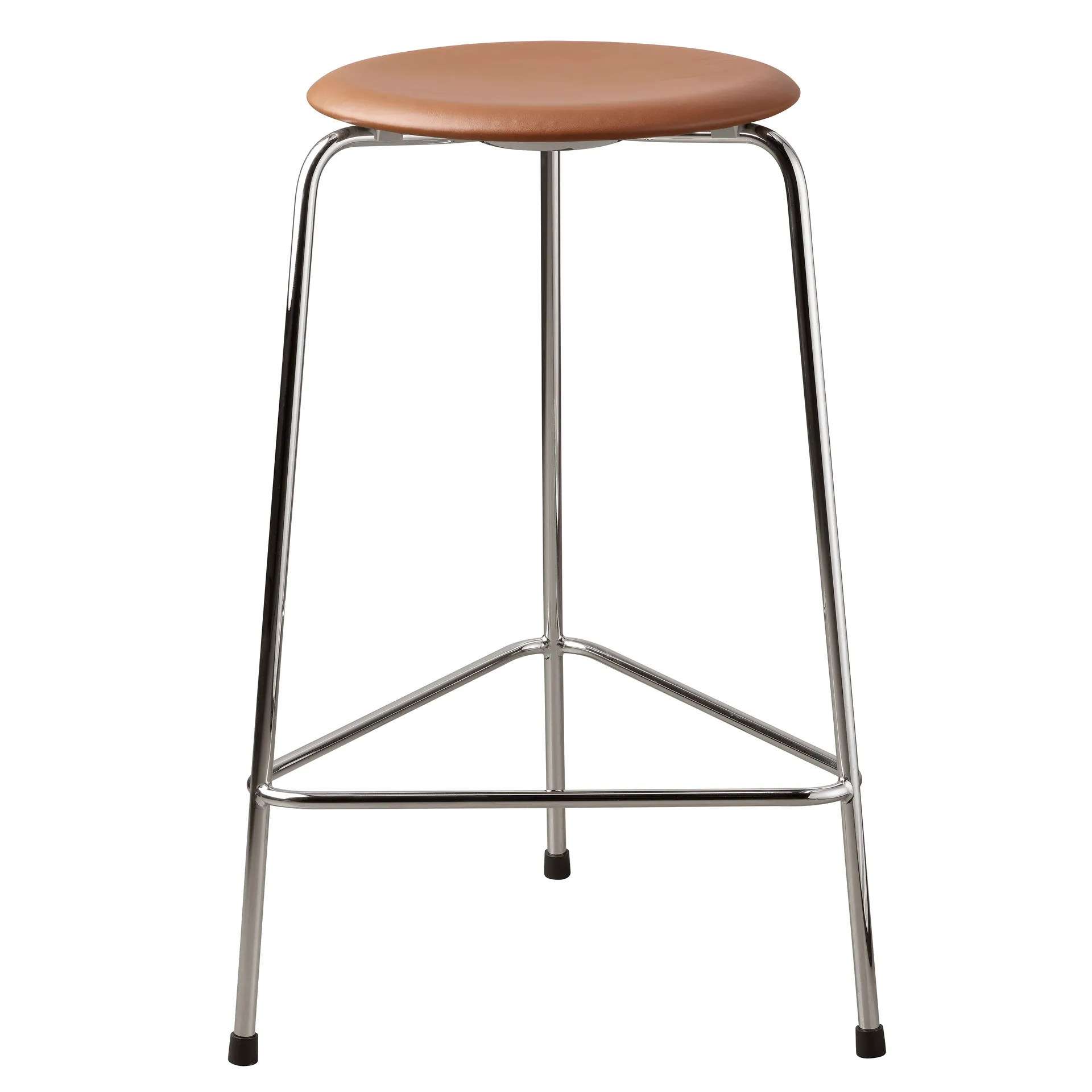 Fritz Hansen High Dot skammel læder Wild leather walnut