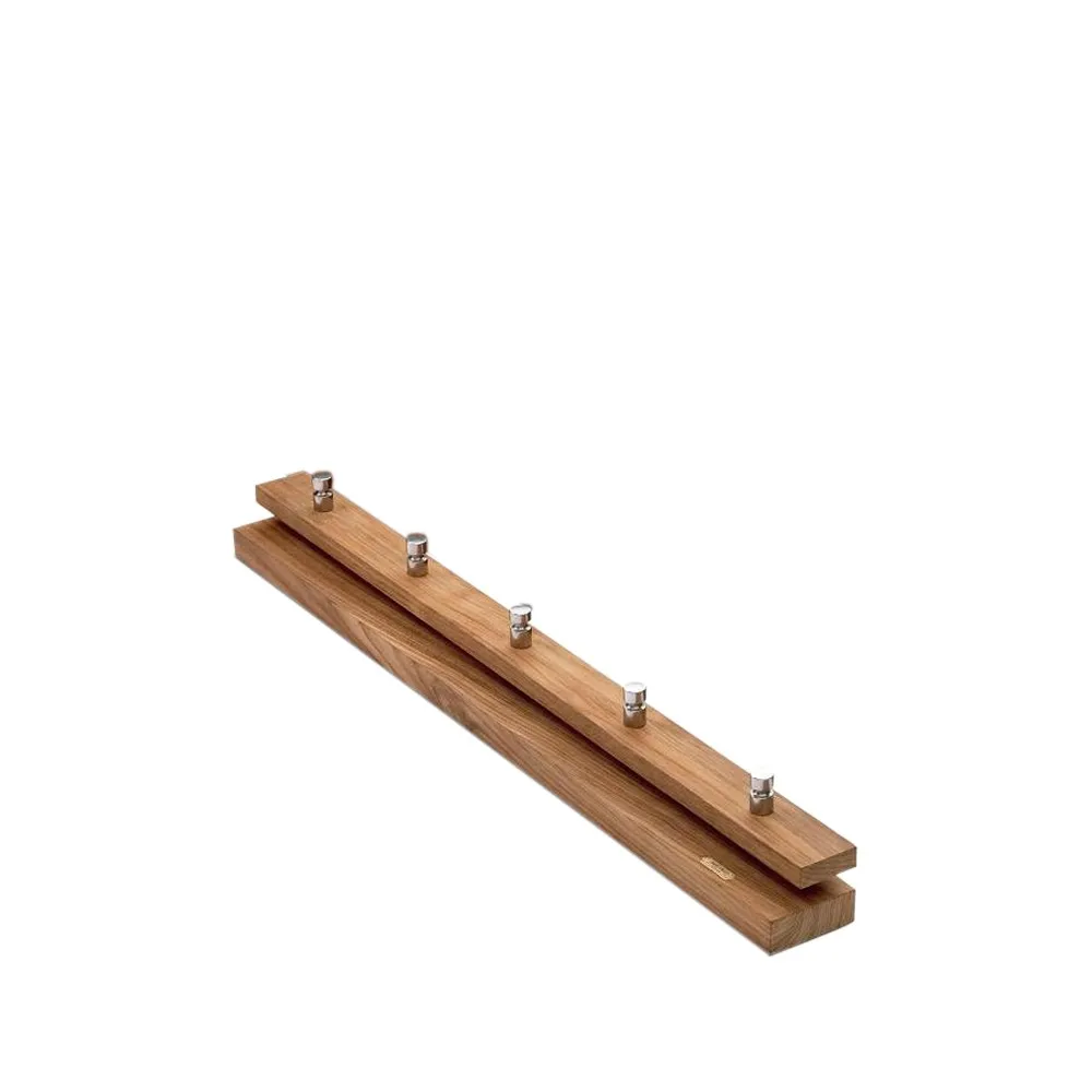 Fritz Hansen Porte-manteau Cutter Teck, 5 pcs boutons