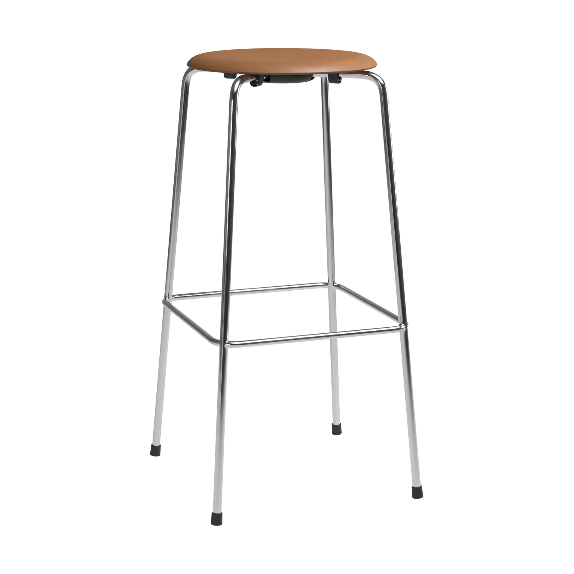 Fritz Hansen Tabouret de bar High Dot Essential walnut-chrome
