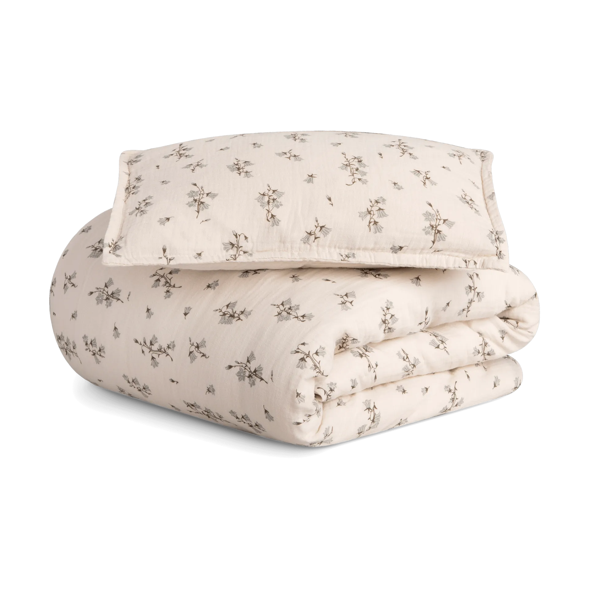 Garbo&Friends Housse de couette et taie d'oreiller Bluebell Muslin baby cm/40x45 cm