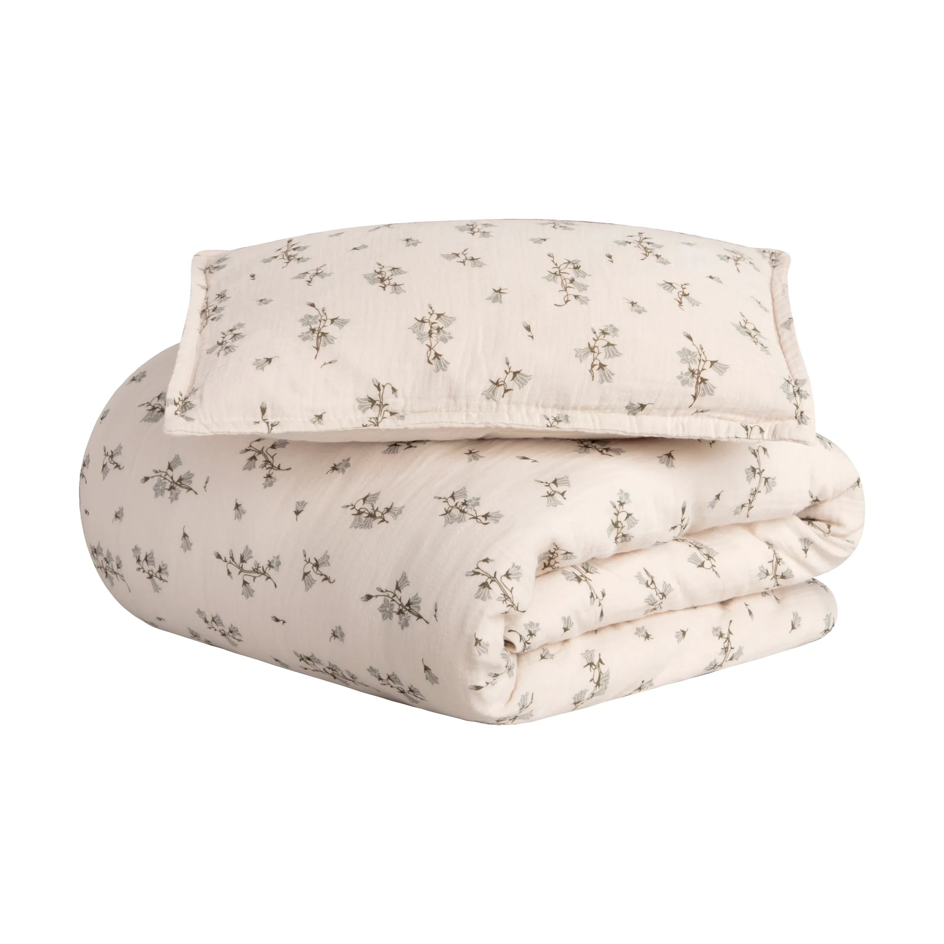 Garbo&Friends Housse de couette et taie d'oreiller Bluebell Muslin baby cm/28x35 cm