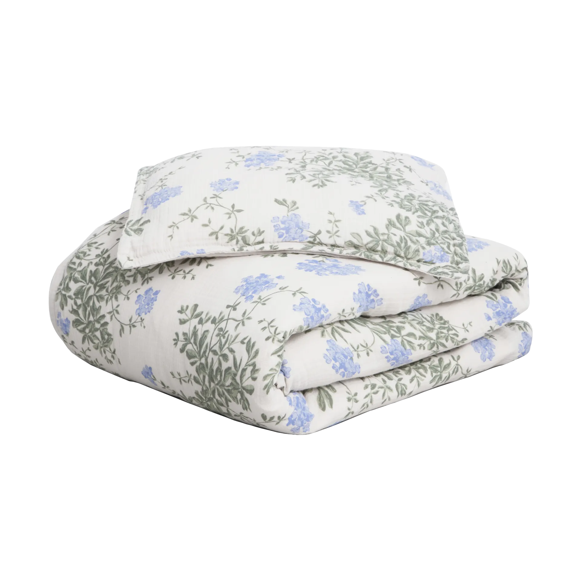 Garbo&Friends Housse de couette et taie d'oreiller Plumbago Muslin baby cm/40x45 cm