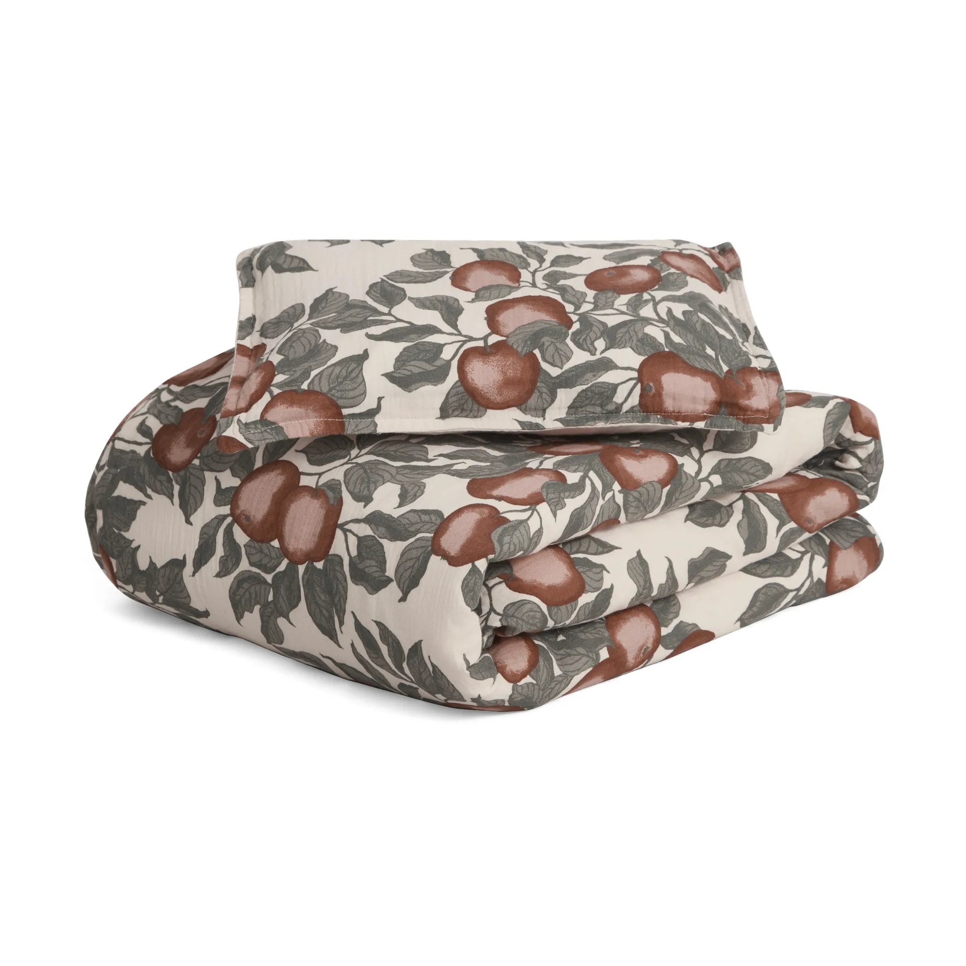 Garbo&Friends Housse de couette et taie d'oreiller Pomme Muslin junior cm/35x55 cm