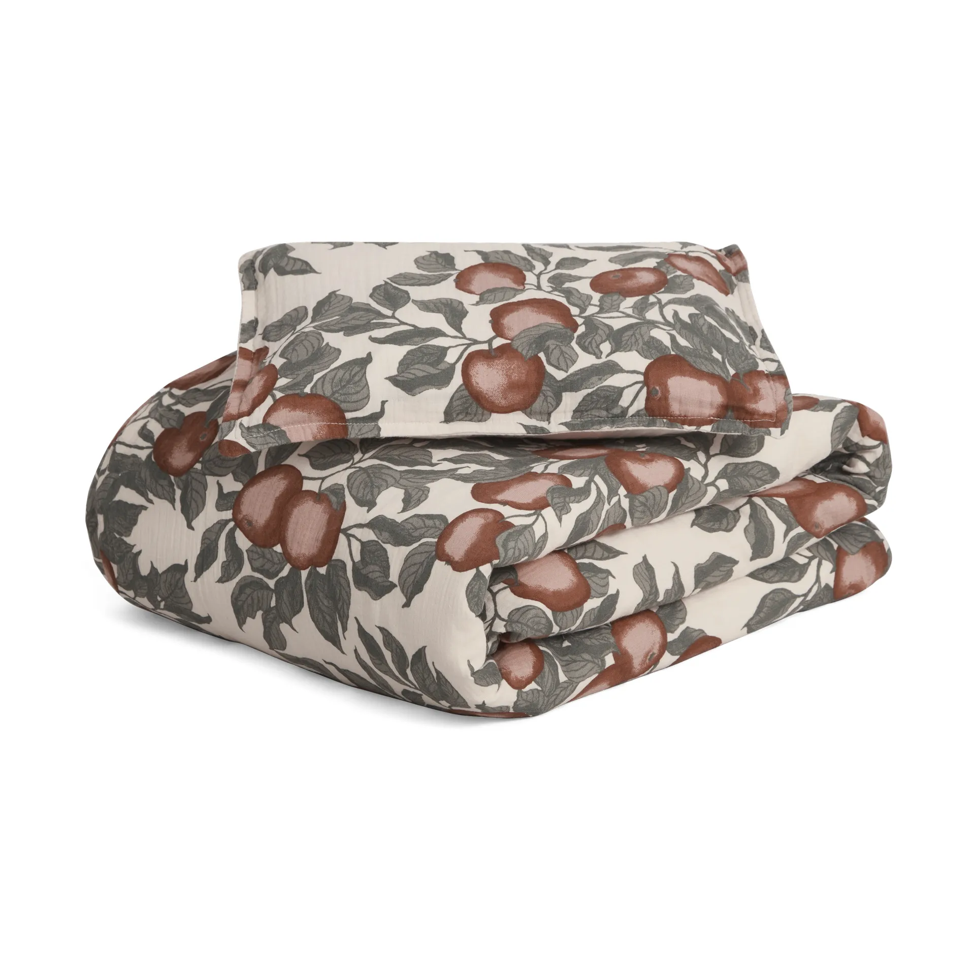Garbo&Friends Housse de couette et taie d'oreiller Pomme Muslin junior cm/40x45 cm