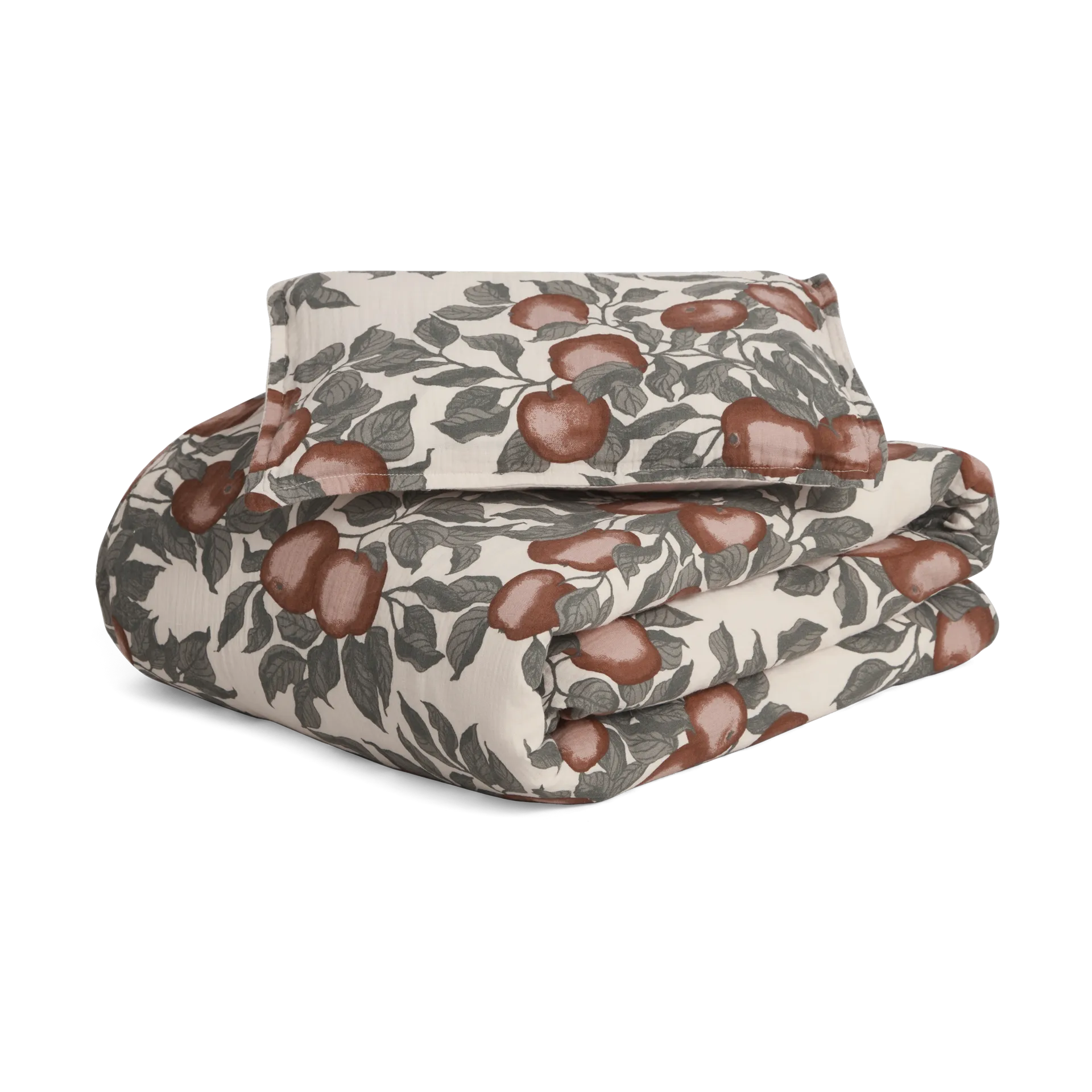 Garbo&Friends Housse de couette et taie d'oreiller Pomme Muslin junior cm/40x60 cm