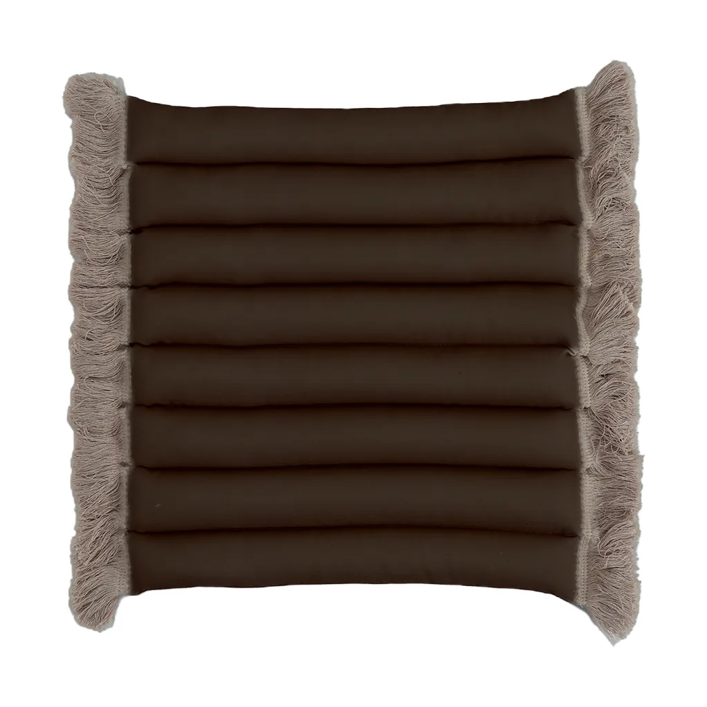 Garden Glory Coussin de siège Garden Glory à franges Beige, frange beige, cm