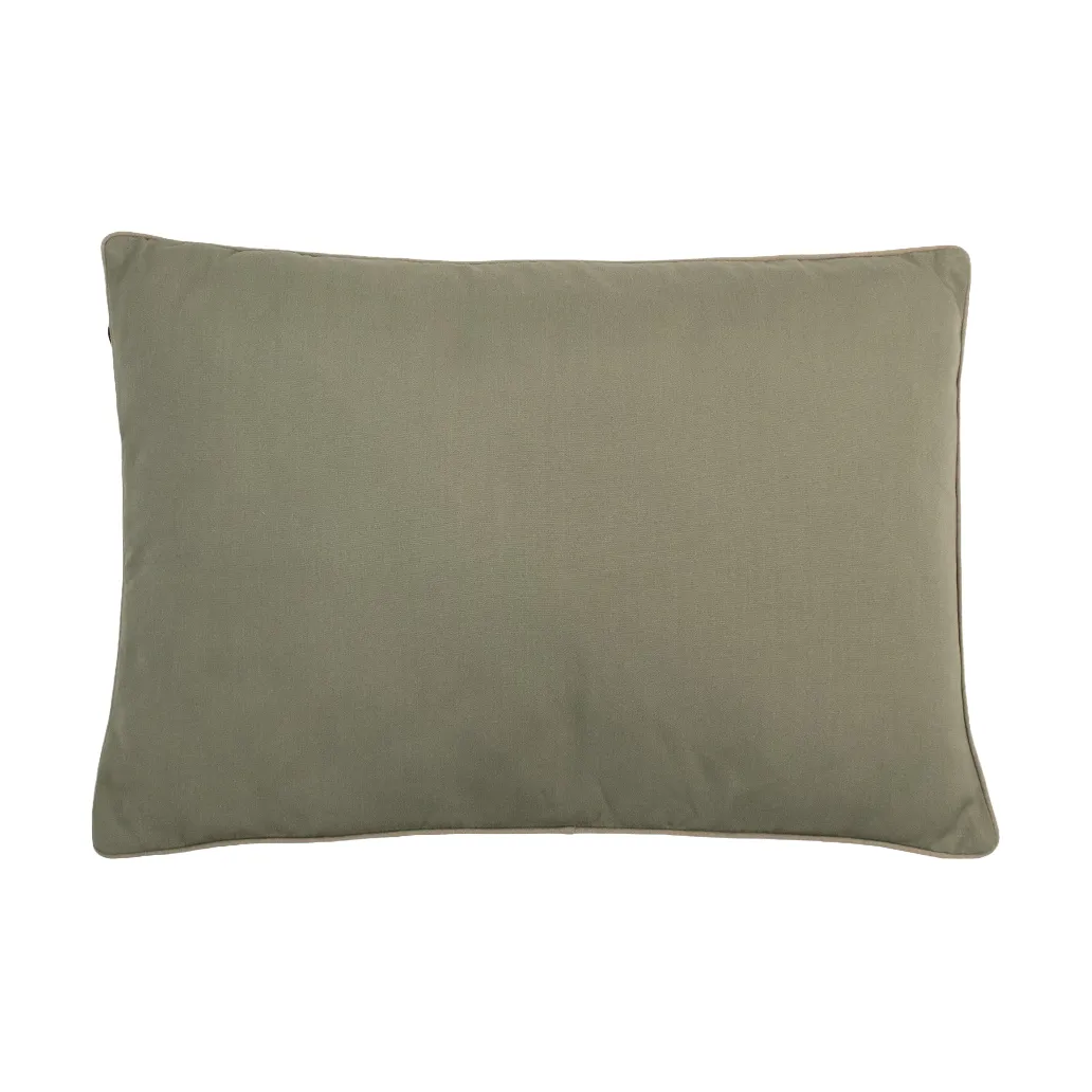 Garden Glory Coussin Garden Glory Eucalyptus vert avec bord beige cm