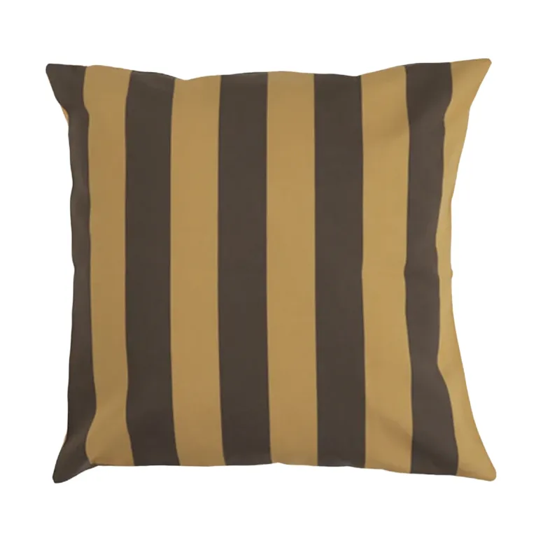 Garden Glory Coussin rayé Garden Glory Jaune safran-brun, cm — vue 3
