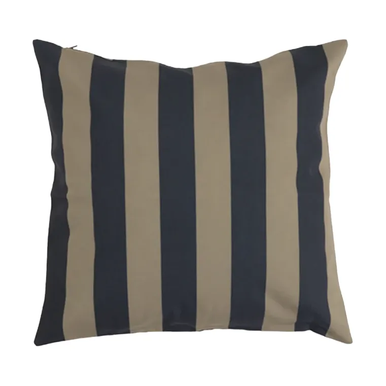 Garden Glory Coussin rayé Garden Glory Noir-beige, cm — vue 3