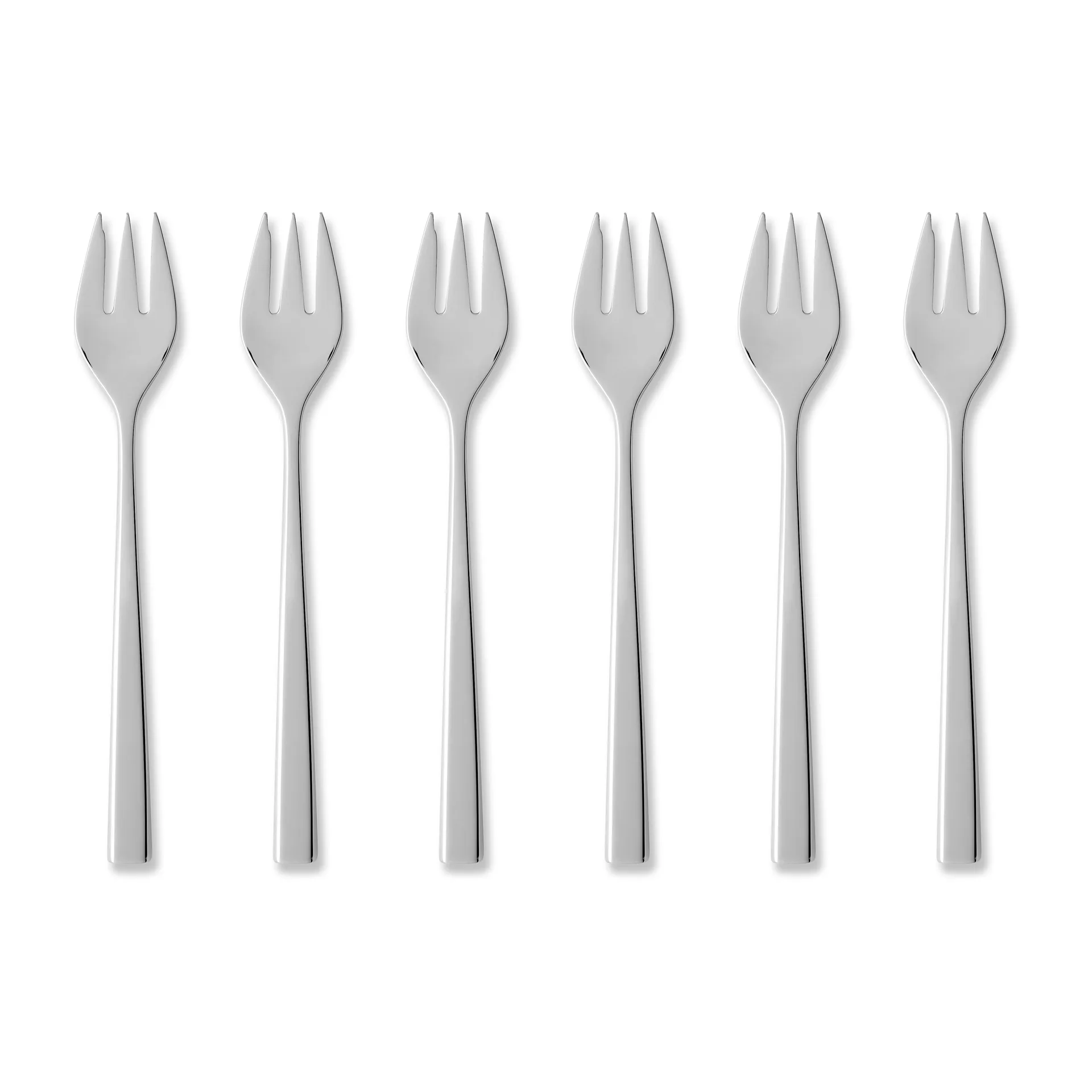 Gense - Fuga Kagegaffel 15,5 cm 6 stk. Mat/Blank stål