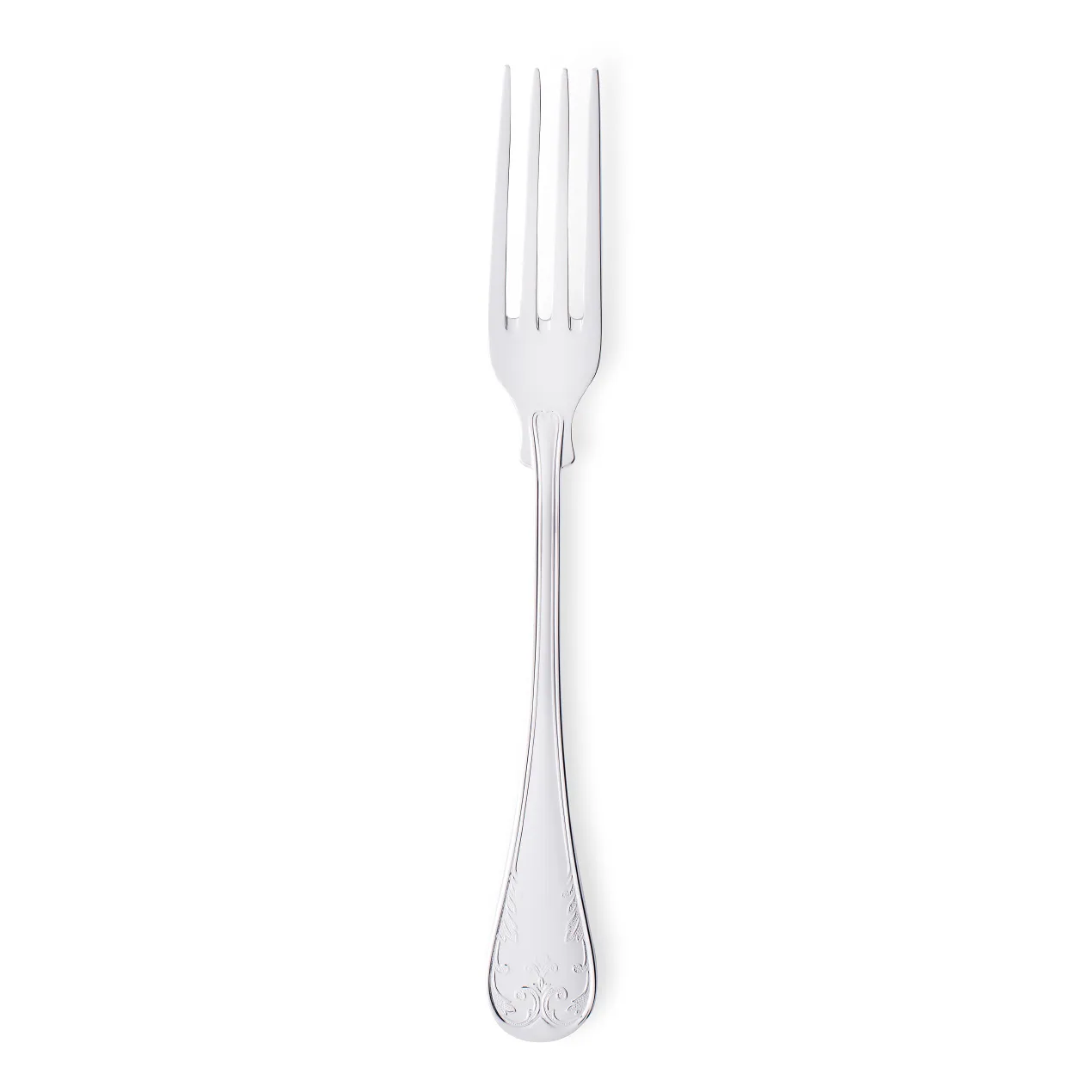 Gense Gammal Fransk frokostgaffel sølv plet 18,6 cm billede