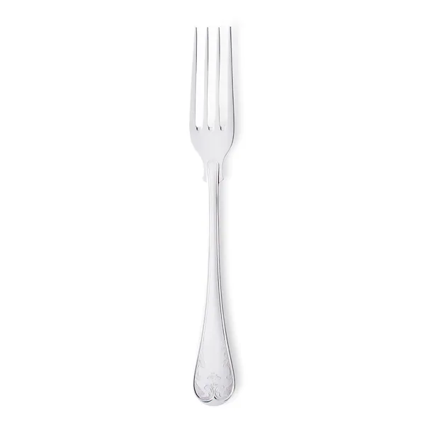 Gammal Fransk matgaffel silver, 20 cm