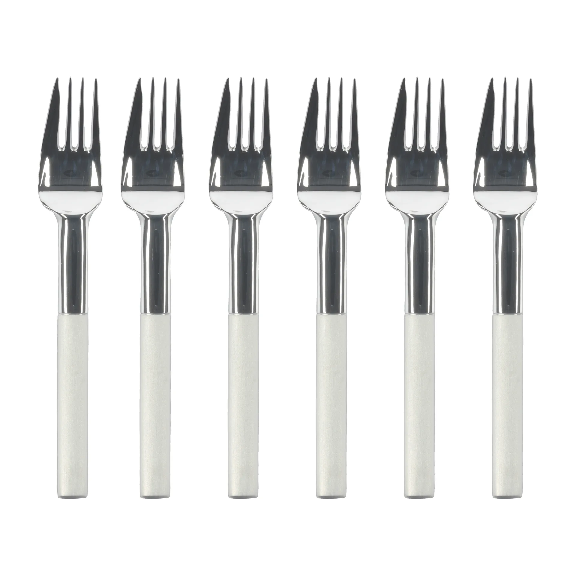 Gense - Nobel Kagegaffel 15,2 cm 6 stk. Mat/Blank stål