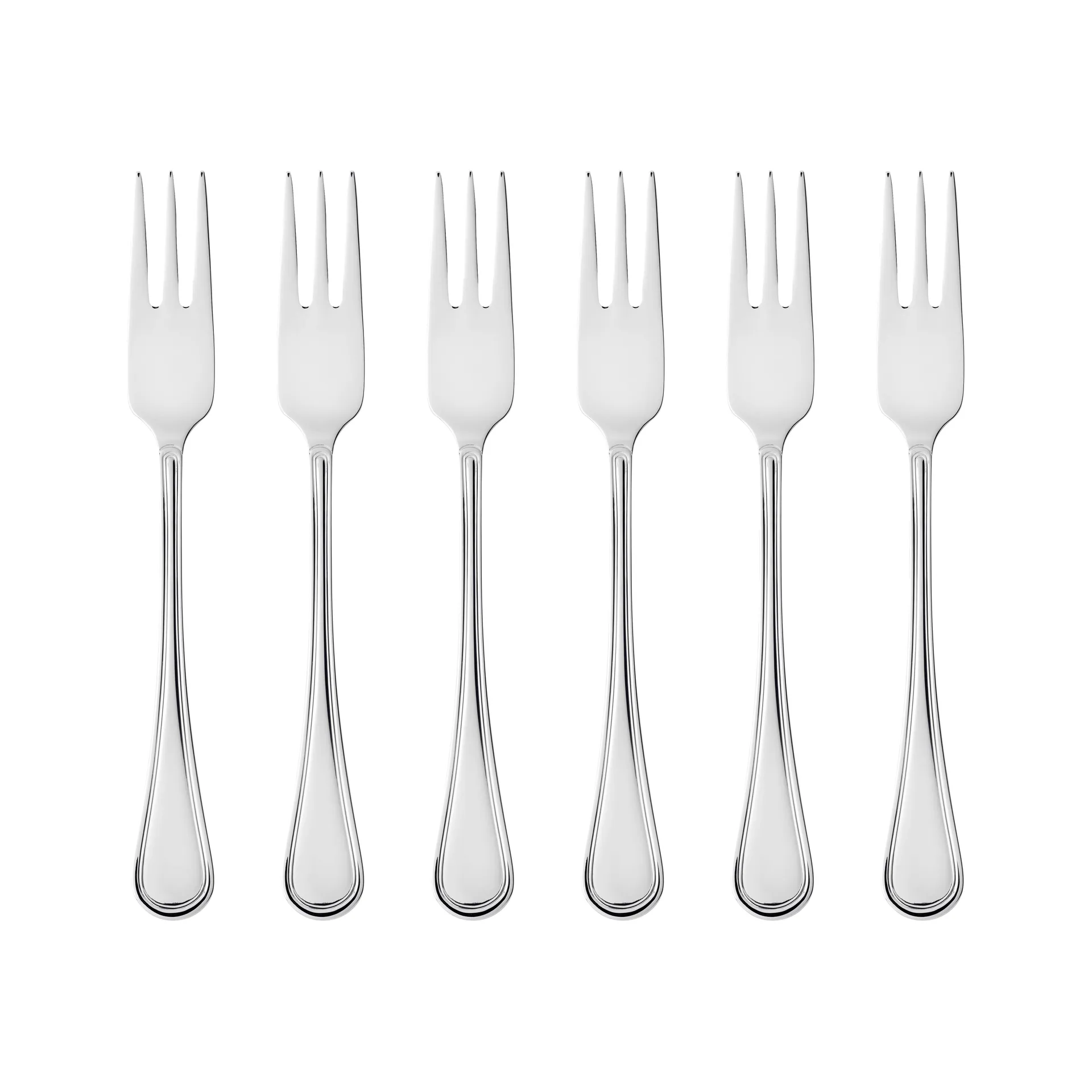 Gense - Oxford Kagegaffel 16,2 cm 6 stk. Blankt stål
