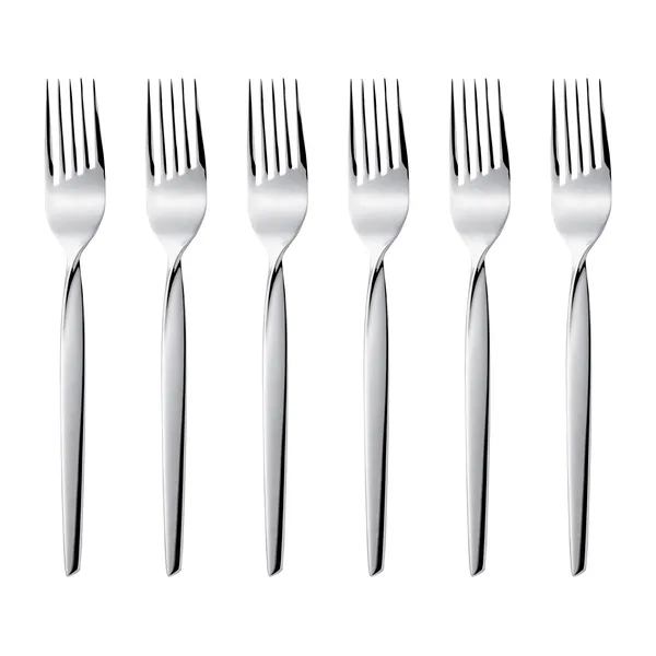 Twist tårtgaffel 6-pack, Rostfritt stål