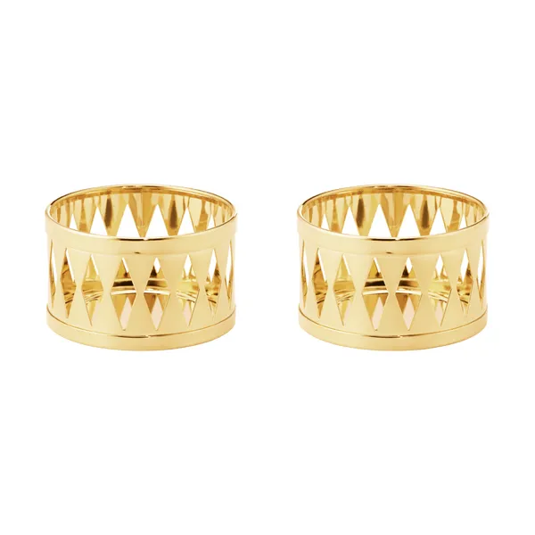 2026 års värmeljusstake, Guld, 2-pack