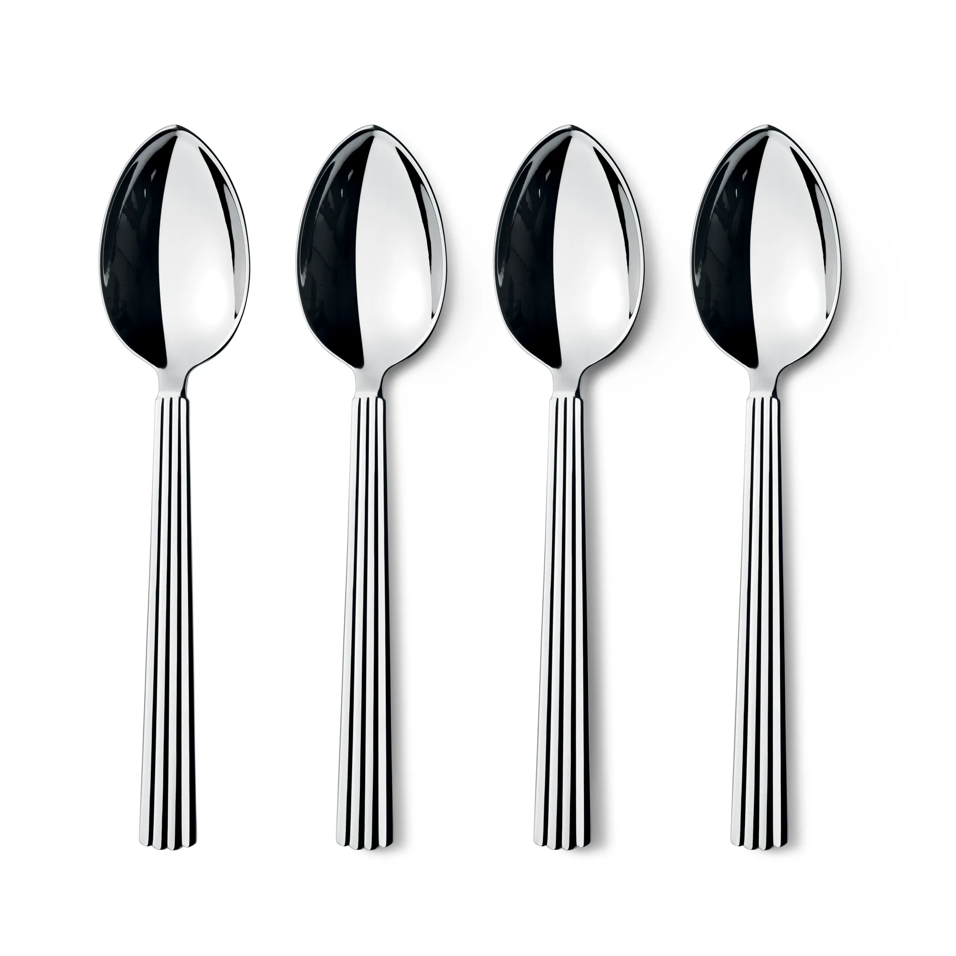 Georg Jensen - Georg Jensen Bernadotte stål dessertske, 4 stk