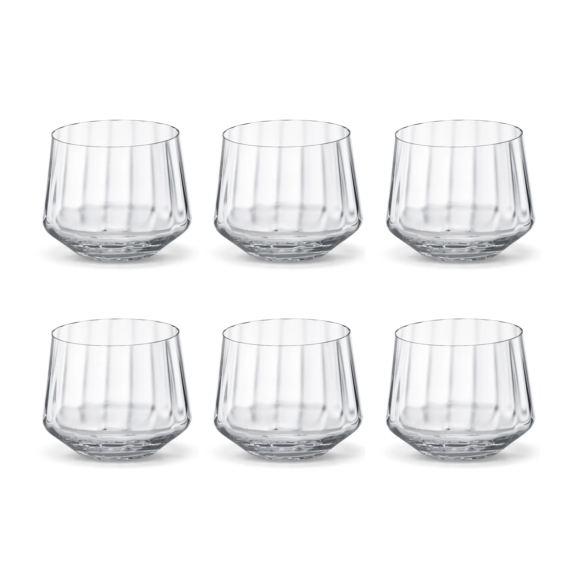 Georg Jensen Bernadotte dricksglas l&aring;gt 25 cl 6-pack Kristallin