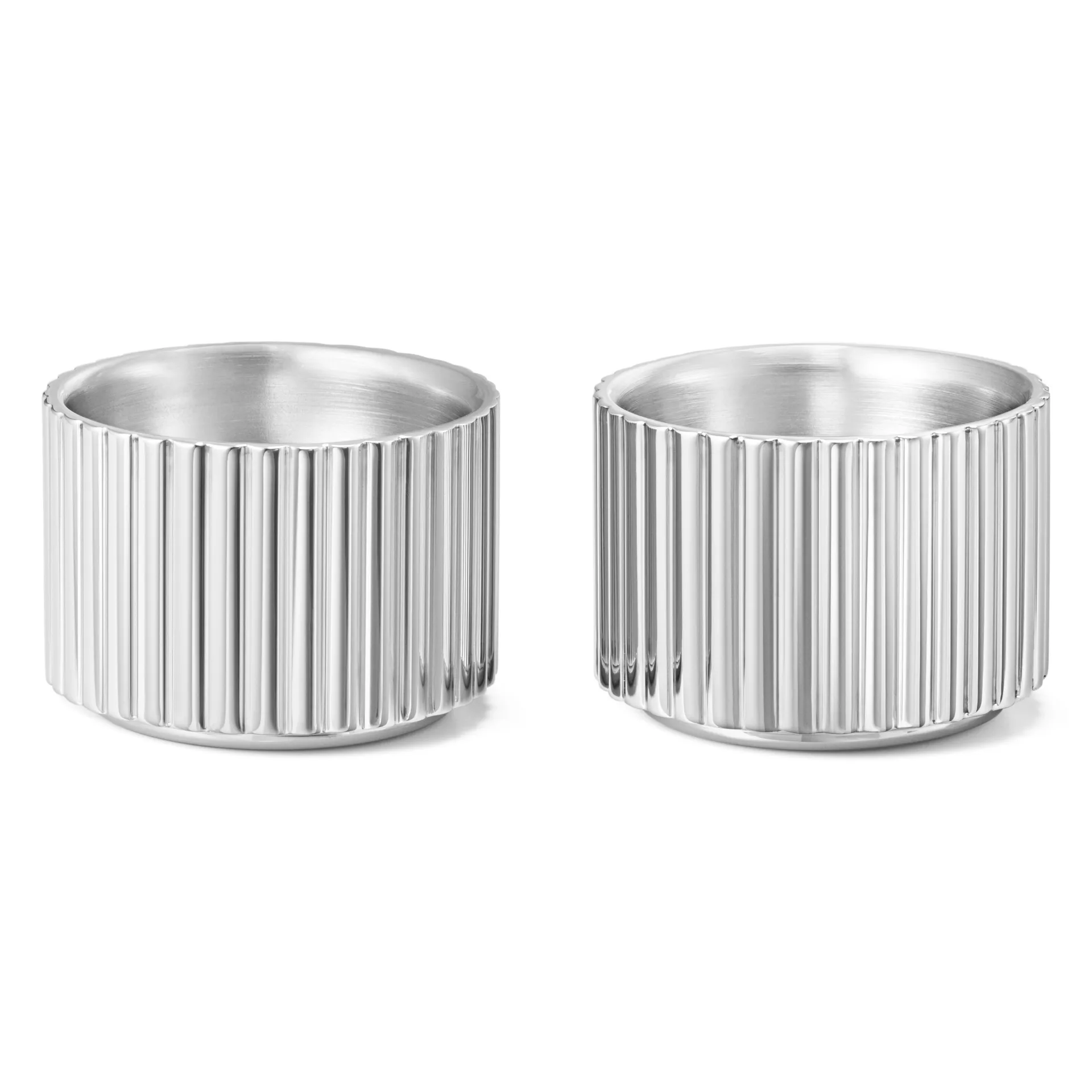 Georg Jensen - Georg Jensen Bernadotte æggebægre i stål (sæt med 2 stk).