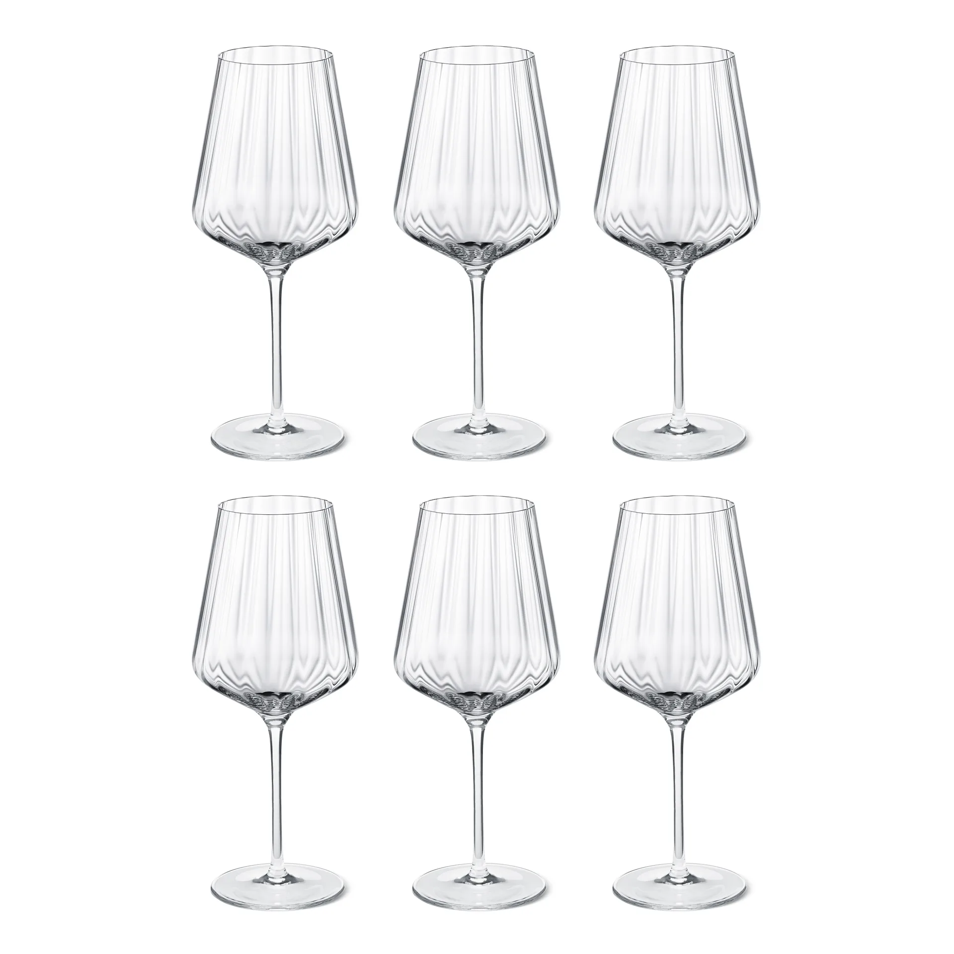 Georg Jensen Bernadotte hvidvinsglas 6-pak Krystallinsk