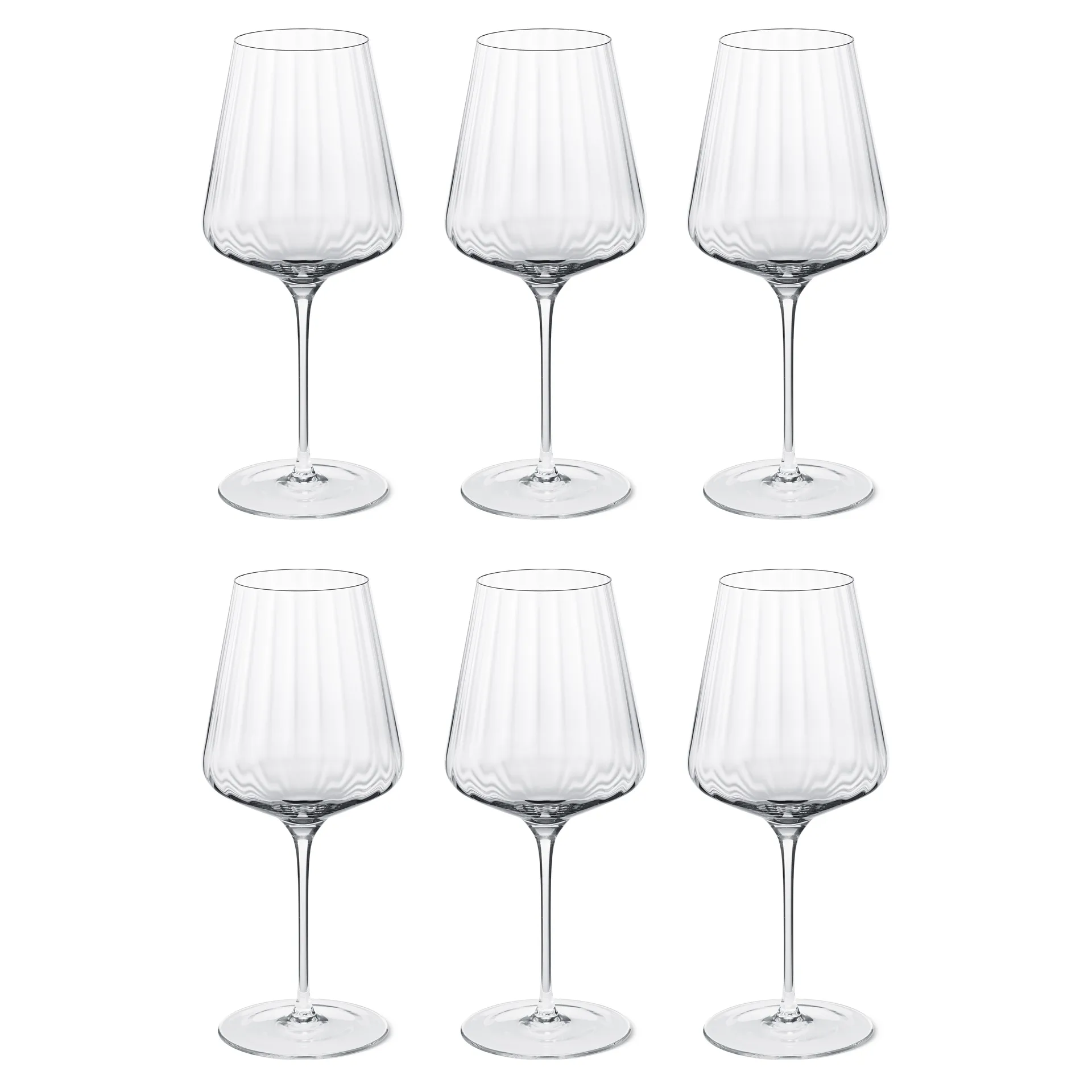 Georg Jensen Bernadotte rødvinsglas 6-pak Krystallinsk