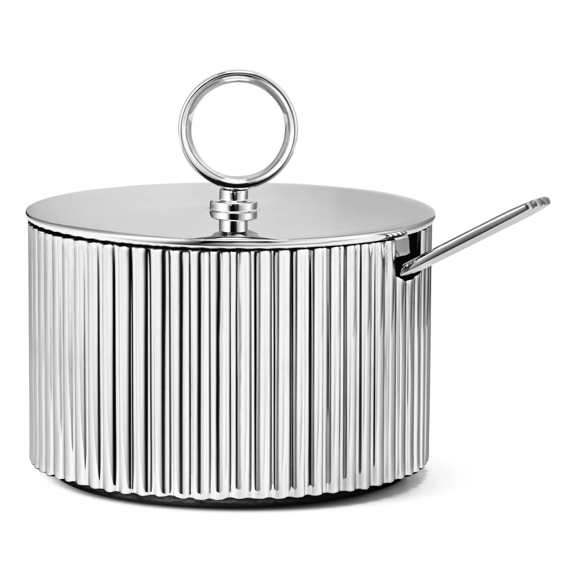 Georg Jensen Bernadotte sukkerskål med ske Rustfrit stål