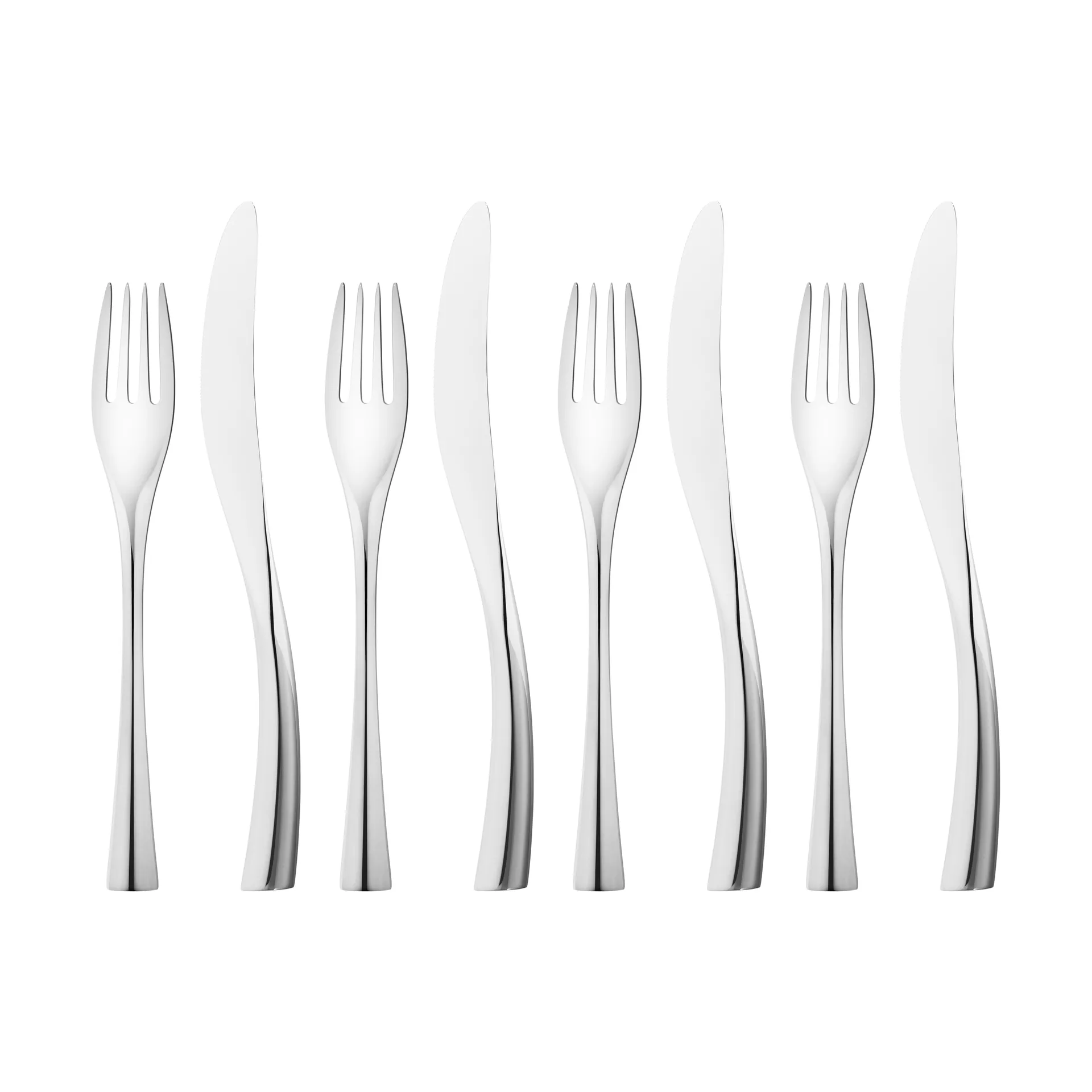Georg Jensen Cobra bestiksæt 8 dele Rustfrit stål