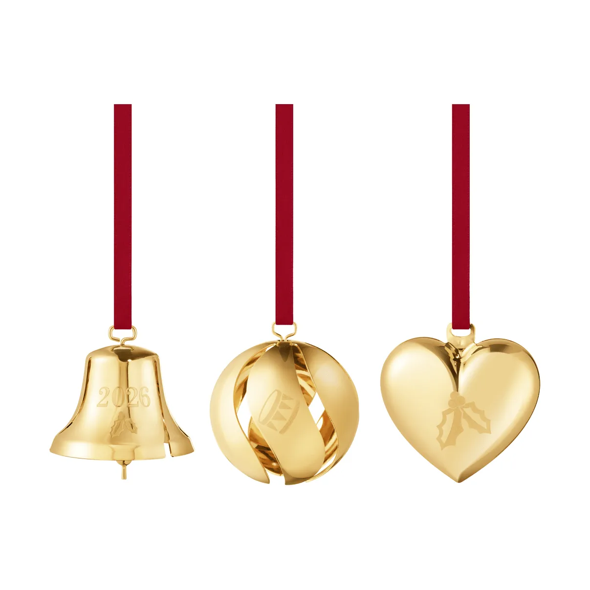 Georg Jensen ensemble décoratif 2026 Or, 3 pièces