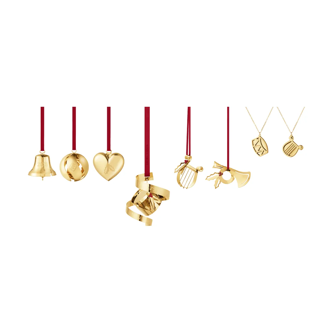 Georg Jensen ensemble décoratif 2026 or, 8 pièces