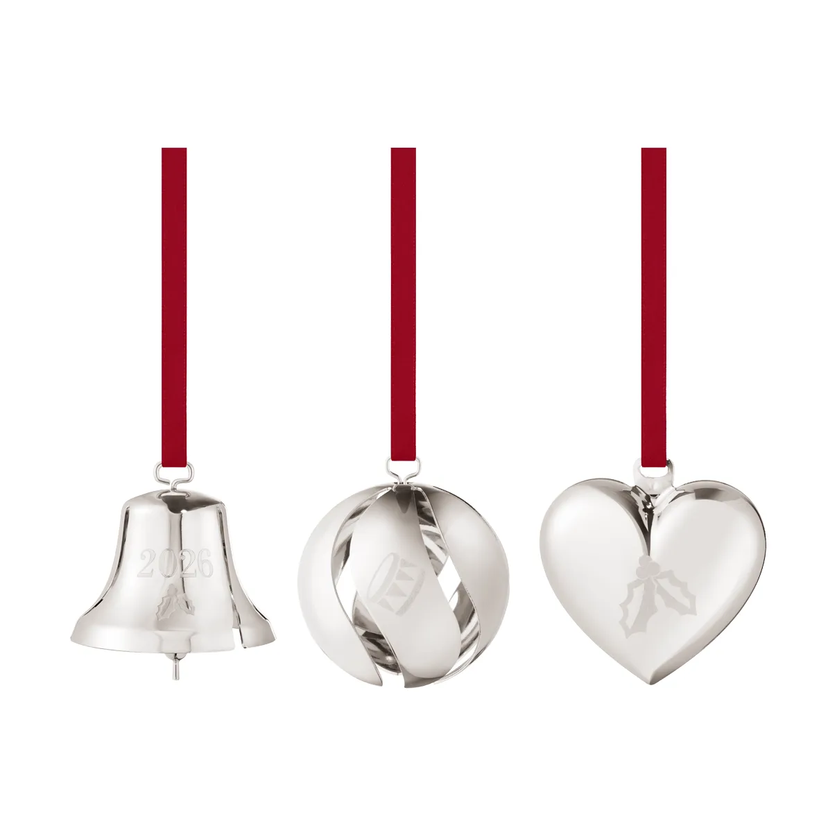 Georg Jensen ensemble décoratif 2026 Palladium, 3 pièces