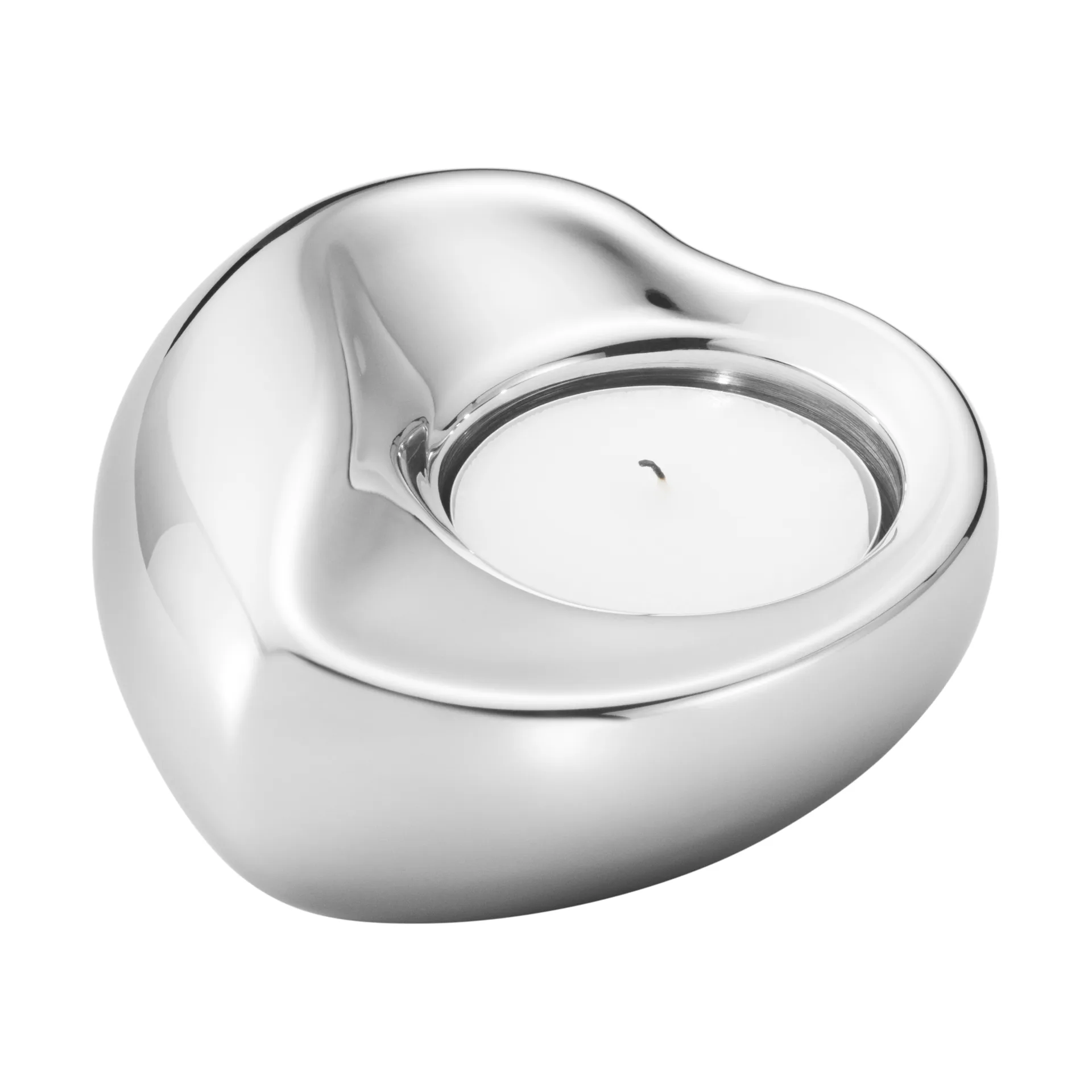 Georg Jensen Georg Jensen hjerte lyslykt Rustfritt st&aring;l