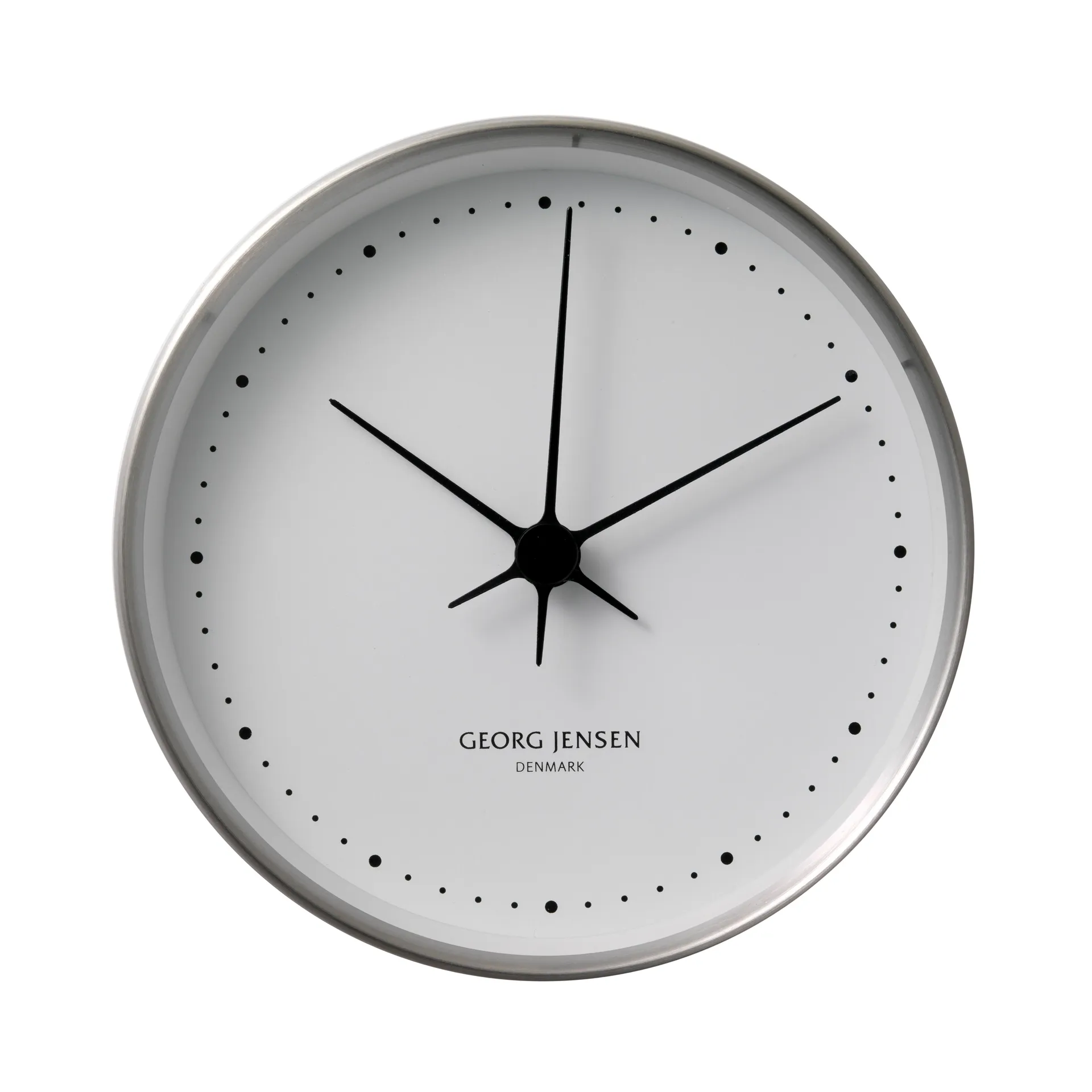 Georg Jensen Horloge murale Koppen blanc-acier inoxydable Ø — vue 3