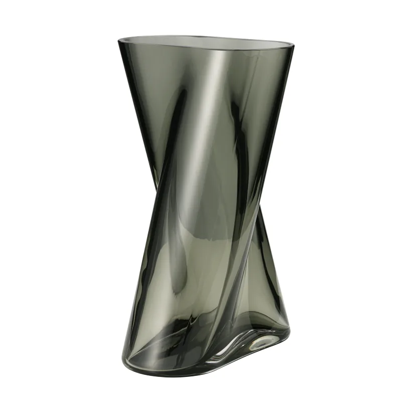 Georg Jensen Lituus glasvase Grå, stor