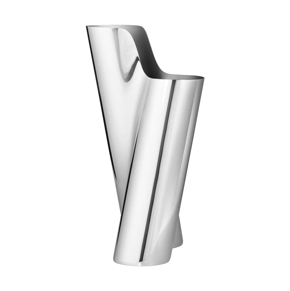 Georg Jensen Lituus vase Rustfrit stål, lille