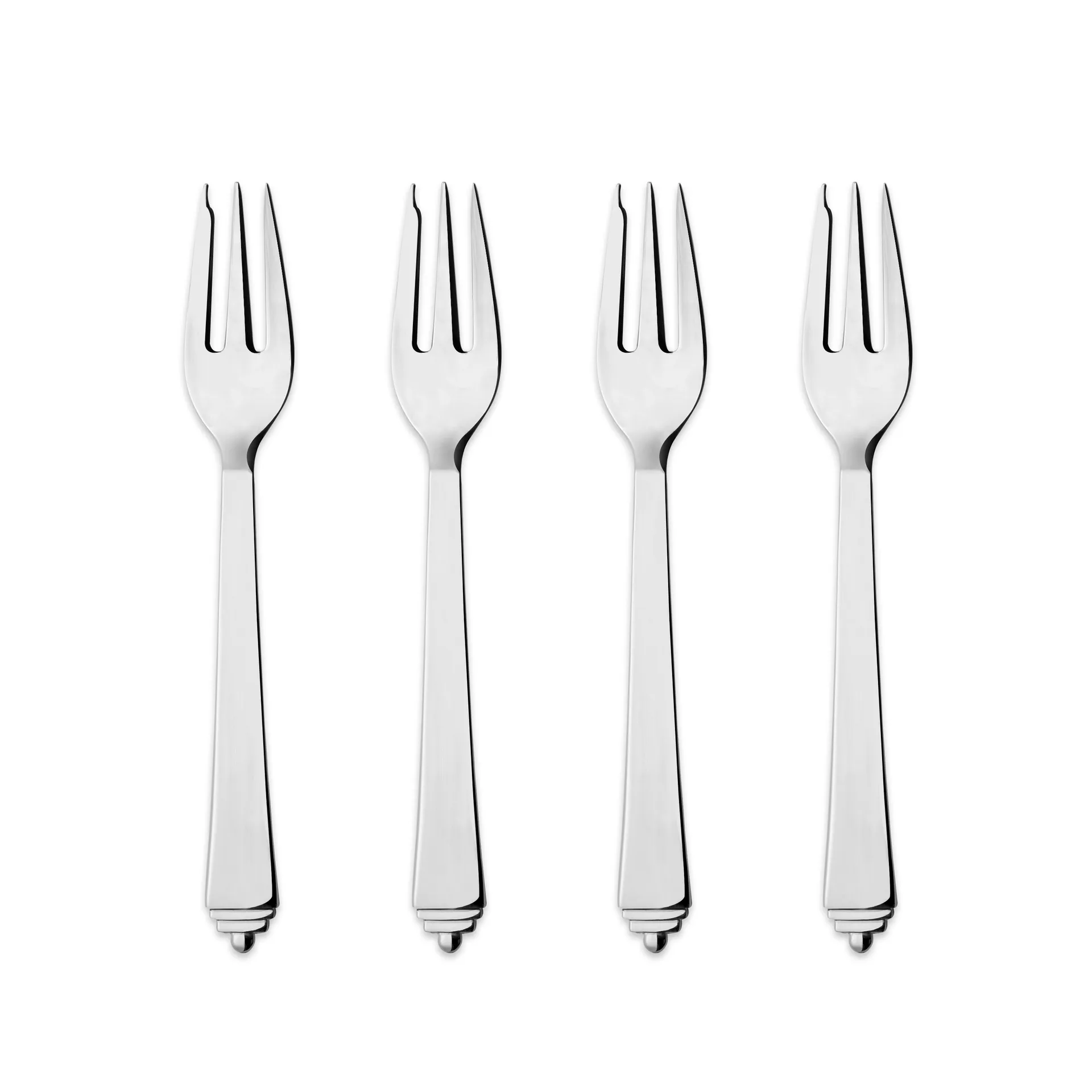Georg Jensen Pyramide kagegaffel 4-pakke
