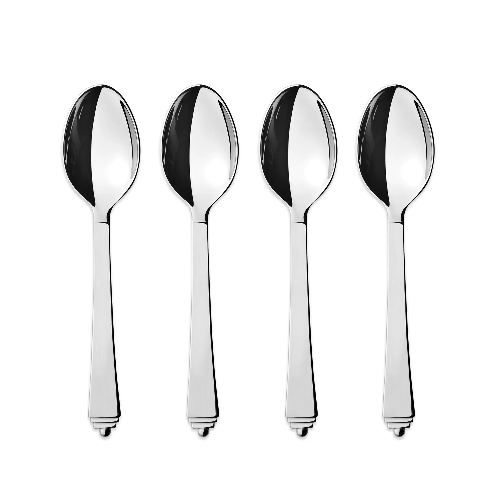 Georg Jensen Pyramide teske large 4-pakke