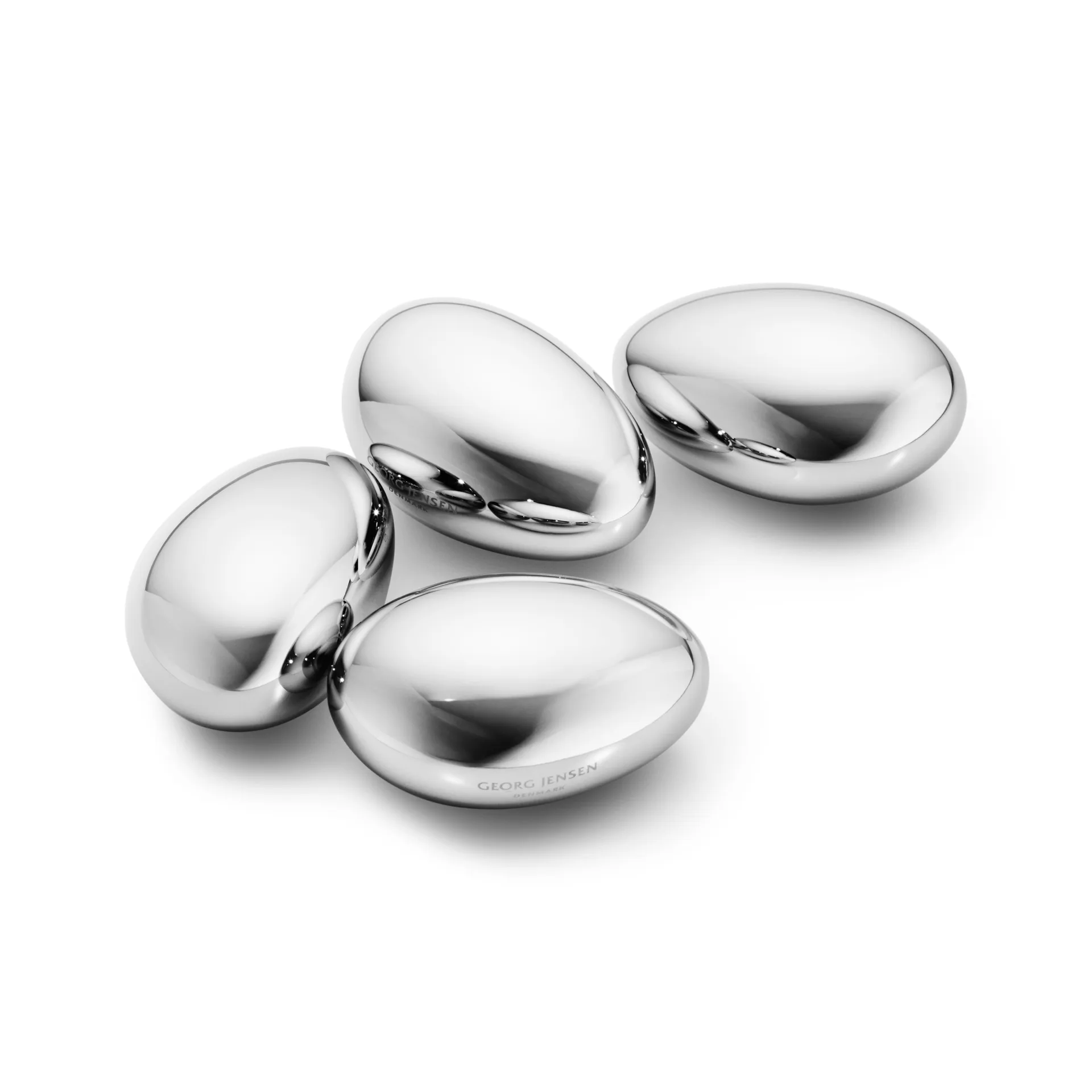 Georg Jensen Sky whiskeysten 4-pakke Rustfrit stål