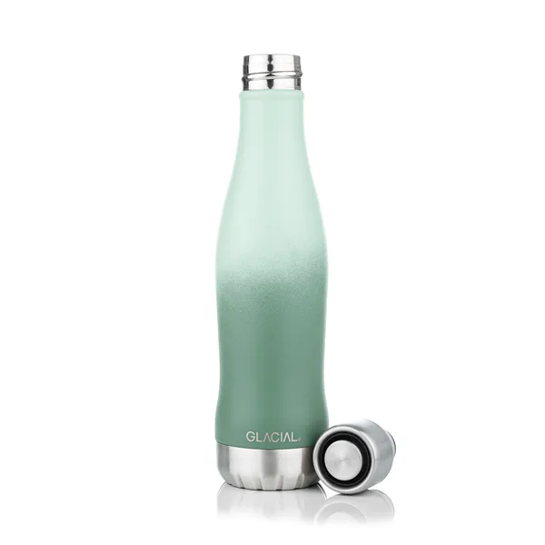 Glacial vattenflaska active 400 ml, Green fade