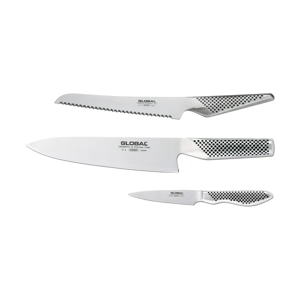 Global G-23861 knivset 3 delar, Rostfritt stål