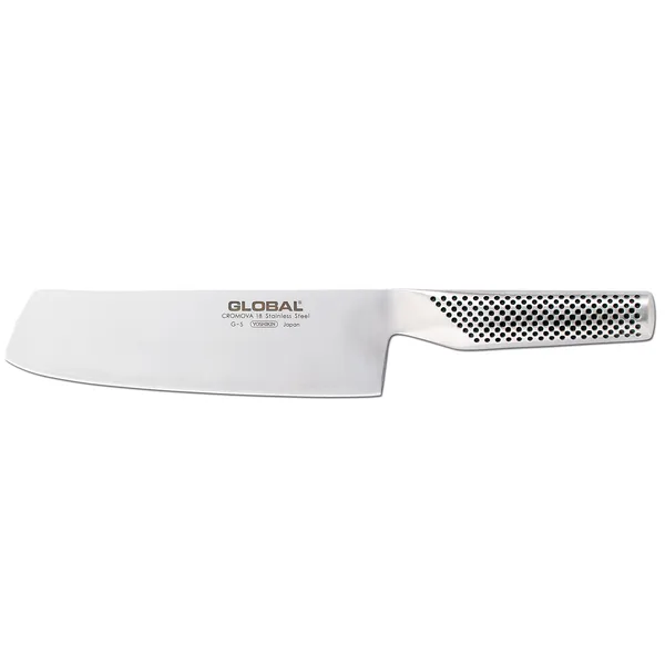 Global G-5 grönsakskniv bred 18 cm, Rostfritt stål
