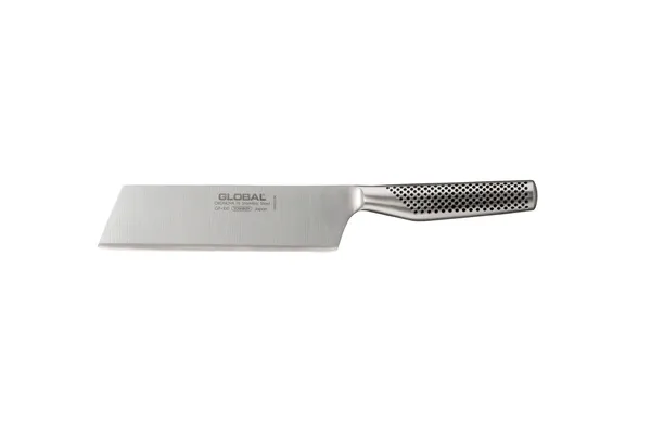 Global GF-100 grönsakshacka 18 cm smidd, Rostfritt stål