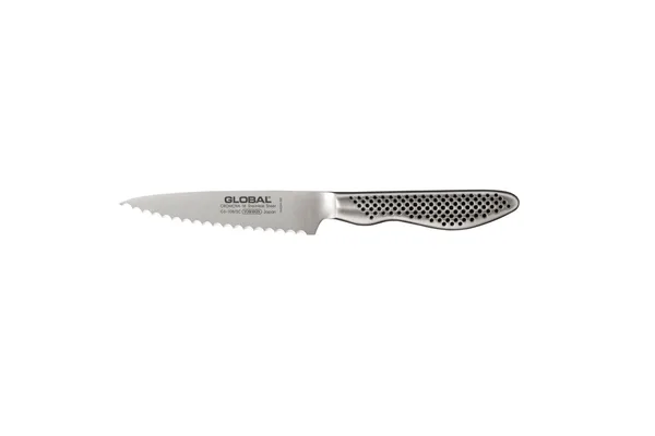 Global GS-108/SC allkniv 11,5 cm tandad, Rostfritt stål