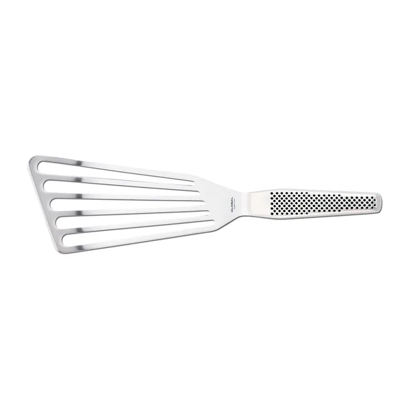 Global GS-27 Stekspade perforerad vinklad 27 cm, rostfritt stål