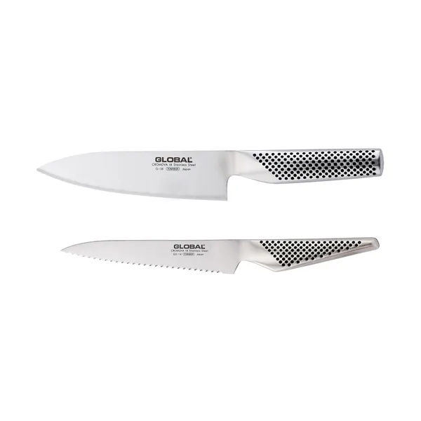 Global knivset 2 delar (G-58 & GS-14), Rostfritt stål