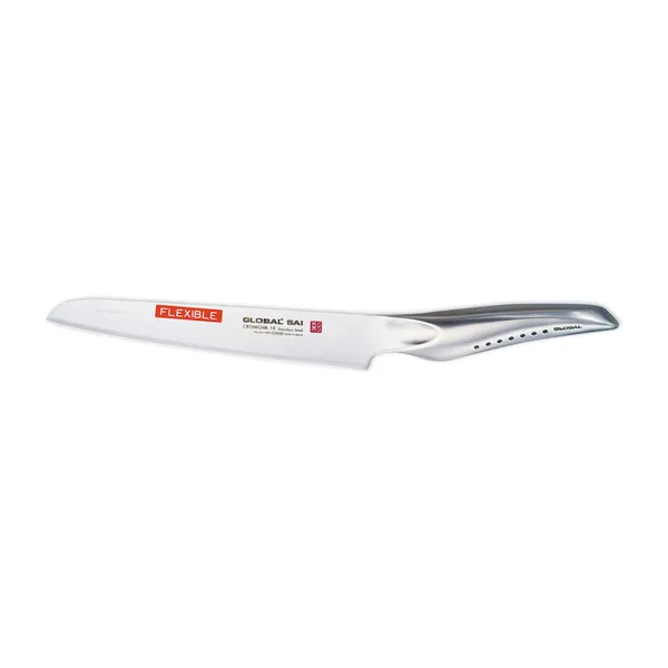 Global SAI-M05 Allkniv enkelstål 17 cm flexibel, Rostfritt stål
