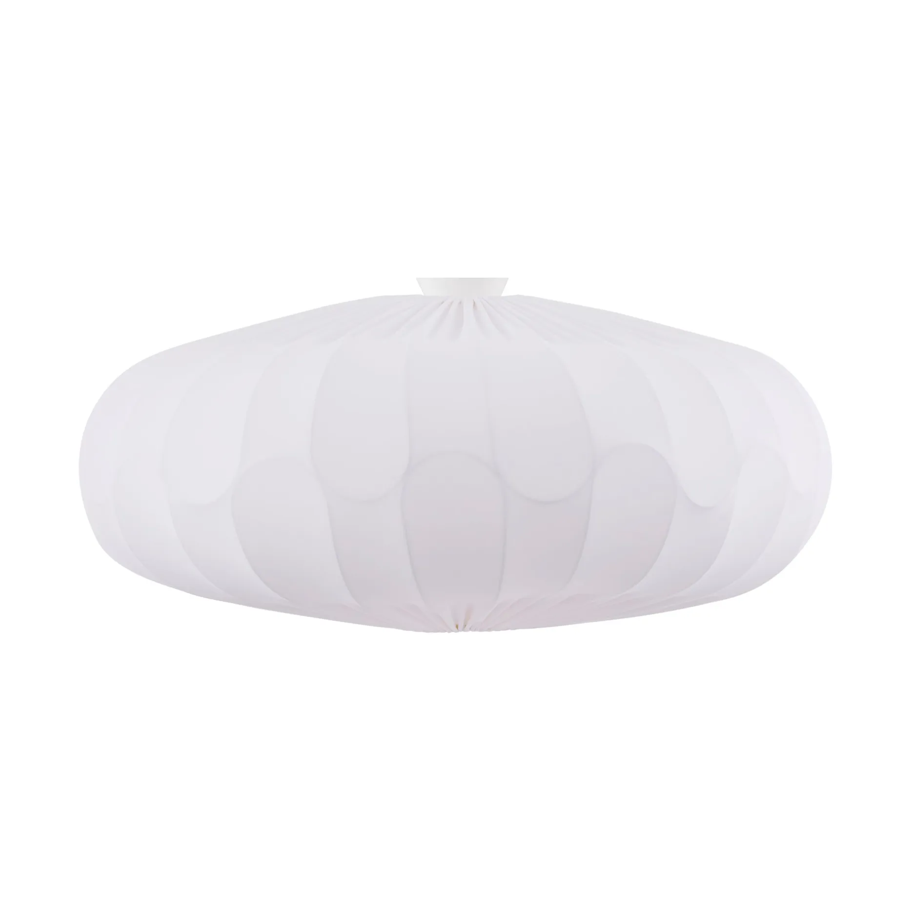 BLADVERK Loftlampe, hvid, Ø 70 cm Tekstil - Globen Lighting - Stue - Skandinavisk - Stof / tekstil - Med én lyskilde