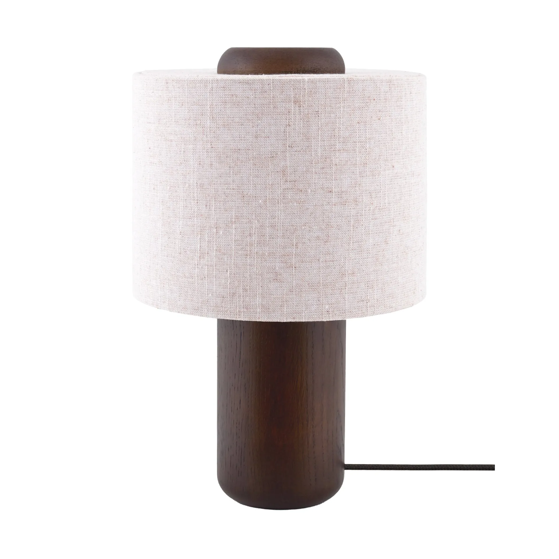 Bosco bordlampe creme/brun, højde 39 cm - Globen Lighting - Stue - Træ - Med én lyskilde